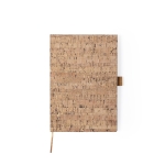 Carnet en liège naturel A5 avec pages lisses en liège Naturel Cork couleur naturel première vue