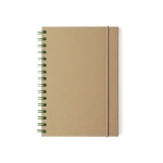 Cahiers personnalisés recyclés A5 pages lignées EcoStyle A5 couleur vert première vue