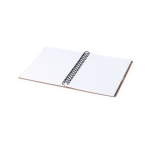 Blocs-notes lignés personnalisés avec marqueurs B6 Post It couleur beige deuxième vue