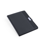 Porte-documents avec espaces pour gadgets technologiques Planner couleur noir première vue