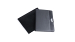 Porte-documents avec espaces pour gadgets technologiques Planner couleur noir cinquième vue