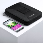 Organisateur complet avec powerbank et bloc-notes Wireless couleur noir quatrième vue