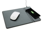 Tapis de souris personnalisé avec chargeur sans fil couleur noir