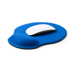 Tapis de souris promotionnel en polyester avec repose-poignet Rest couleur bleu cinquième vue