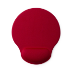 Tapis de souris promotionnel en polyester avec repose-poignet Rest couleur rouge première vue