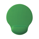 Tapis de souris promotionnel en polyester avec repose-poignet Rest couleur vert première vue