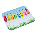 Tapis de sublimation coloré antidérapant, couleurs vives Square Colors couleur blanc