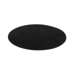 Tapis de souris circulaire rond en polyester antidérapant Rond Colors couleur noir première vue