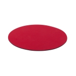 Tapis de souris circulaire rond en polyester antidérapant Rond Colors couleur rouge première vue