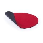 Tapis de souris circulaire rond en polyester antidérapant Rond Colors couleur rouge cinquième vue