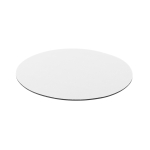 Tapis de souris circulaire rond en polyester antidérapant Rond Colors couleur blanc première vue