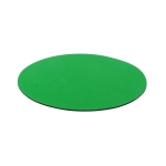 Tapis de souris circulaire rond en polyester antidérapant Rond Colors couleur vert première vue