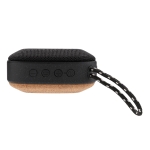 Petites enceintes étanches avec une base en liège EcoCork Mini couleur noir troisième vue