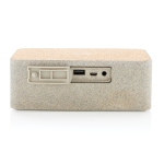 Enceinte éco en paille de blé et liège avec chargeur Wheat Straw couleur beige cinquième vue