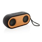 Enceinte publicitaire 10W avec boîtier en matériaux durables WoodStock couleur bois