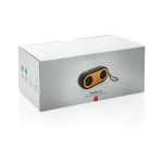 Enceinte publicitaire 10W avec boîtier en matériaux durables WoodStock couleur bois cinquième vue