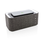 Enceinte avec chargeur téléphone et fonction main libre Radiodiffusion couleur gris deuxième vue