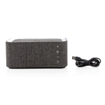 Enceinte avec chargeur téléphone et fonction main libre Radiodiffusion couleur gris quatrième vue