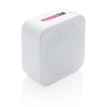 Enceinte personnalisée blanche antibactérienne BT 5.0 Antimicrobien couleur blanc vue avec logo