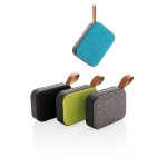 Haut-parleur personnalisé en tissu avec 3h d'autonomie BT 5.0 Modern couleur noir vue générale