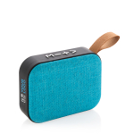 Haut-parleur personnalisé en tissu avec 3h d'autonomie BT 5.0 Modern couleur bleu avec zone d'impression