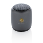 Enceinte Bluetooth Pocket couleur titan vue avec logo