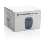 Enceinte Bluetooth Pocket couleur titan deuxième vue avec boîte