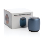 Enceinte Bluetooth Pocket couleur bleu marine vue avec boîte