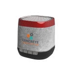 Haut-parleur avec logo et jingle d'entreprise avec impression Retro couleur rouge