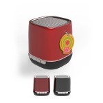 Haut-parleur avec logo et jingle d'entreprise avec impression Retro couleur rouge