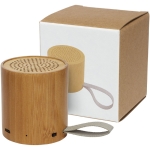 Enceinte en bambou avec Bluetooth 5.0 à l'esthétique naturelle Tube couleur bois