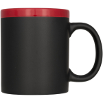 Tasse ardoise Chalk 330ml couleur rouge deuxième vue frontale