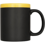 Tasse ardoise Chalk 330ml couleur jaune deuxième vue frontale