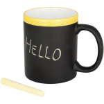 Tasse ardoise Chalk 330ml couleur jaune