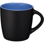 Mug en céramique noire avec intérieur coloré et 340 ml Colormixt Black couleur bleu deuxième vue frontale