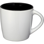 Tasses blanches avec intérieur coloré et 340 ml Colormixt White couleur noir deuxième vue frontale