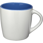 Tasses blanches avec intérieur coloré et 340 ml Colormixt White couleur bleu deuxième vue frontale