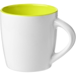 Tasses blanches avec intérieur coloré et 340 ml Colormixt White couleur vert lime deuxième vue frontale