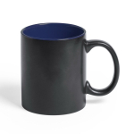 Tasse en céramique noir pour gravure laser colorée 350 ml Magic Black couleur bleu marine première vue