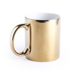 Mug personnalisé logo avec finition brillante de 350 ml Magic Metallic couleur doré première vue
