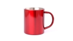 Tasses métalliques personnalisées brillantes de 280 ml Metallic Colors couleur rouge deuxième vue