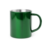 Tasses métalliques personnalisées brillantes de 280 ml Metallic Colors couleur vert première vue