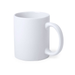 Tasses blanches mates avec impression couleur de 350 ml Sublim Matt couleur blanc première vue