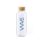 Bouteilles personnalisées en plastique recyclé 650 ml RPET Nature couleur transparent deuxième vue