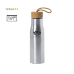 Bouteilles en acier avec bouchon en bambou 600 ml Stylish troisième vue