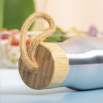 Bouteilles en acier avec bouchon en bambou 600 ml Stylish quatrième vue