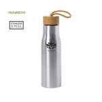 Bouteilles en acier avec bouchon en bambou 600 ml Stylish sixième vue