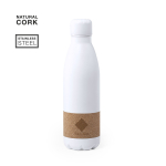 Bouteille en métal avec bande de liège et logo 750 ml Lifestyle Cork troisième vue