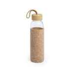 Bouteilles en verre avec étui en liège et poignée 500 ml Crystal Cork couleur transparent première vue