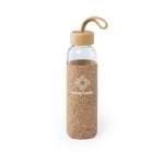 Bouteilles en verre avec étui en liège et poignée 500 ml Crystal Cork couleur transparent deuxième vue